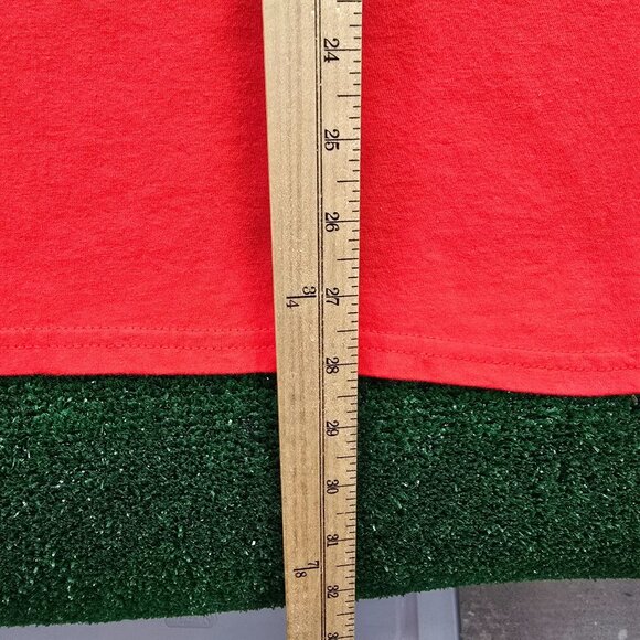 Leoma Lovegrove Tshirt Mens Large Red Short Sleeve House on Beach Tropical‎ Art - Picture 6 of 9